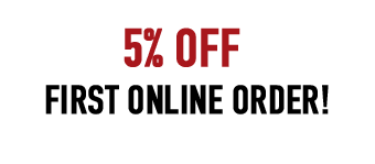 5% off first online order!