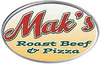 Mak's Roast Beef & Pizza Logo